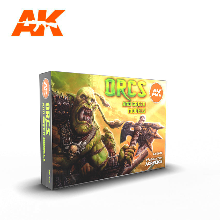 AK Interactive 3G Orcs And Green Creatures Set