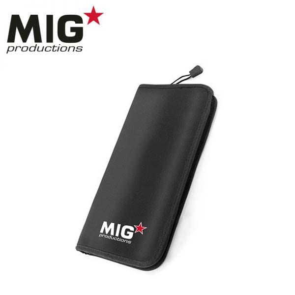 MIG Deluxe Brushes Kit Marta Kolinsky (special transport zipper case)