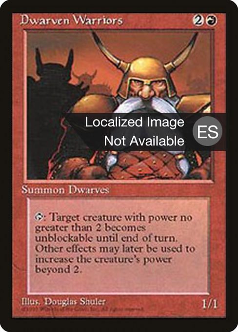 Dwarven Warriors (187) [Fourth Edition Foreign Black Border]