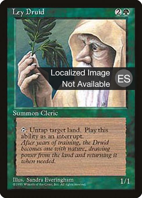 Ley Druid (256) [Fourth Edition Foreign Black Border]