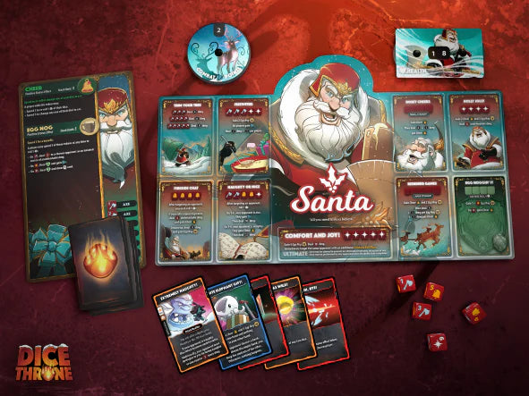 Dice Throne : Coffret de fêtes de fin d'année Père Noël contre Krampus