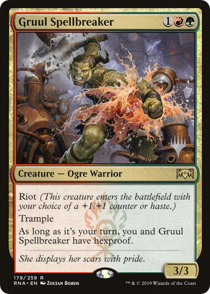 Gruul Spellbreaker (179) [Throne of Eldraine Promos]