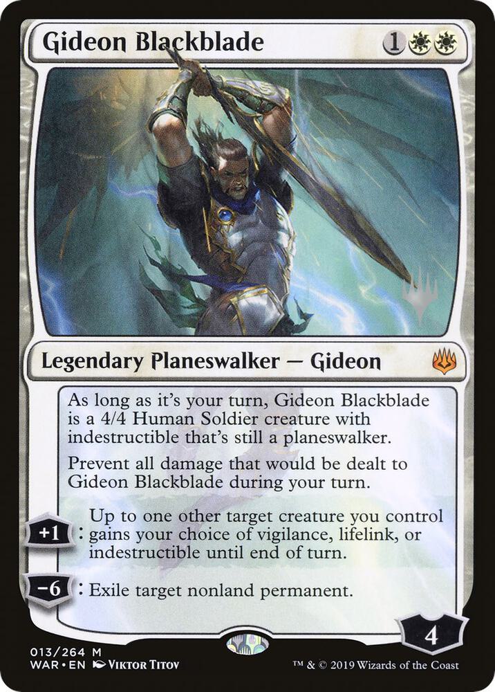 Gideon Blackblade (13) [Throne of Eldraine Promos]