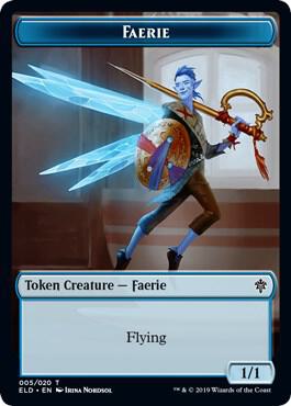 Faerie // Food (016) Double-Sided Token (5 // 16) [Throne of Eldraine]