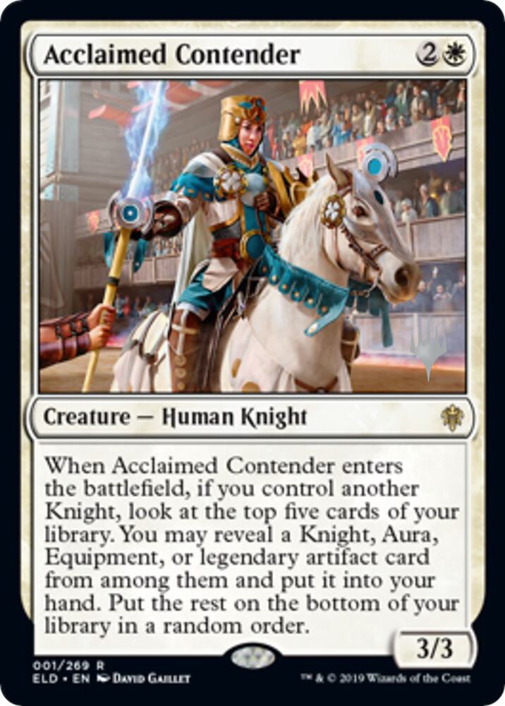 Acclaimed Contender (1) [Throne of Eldraine Promos]