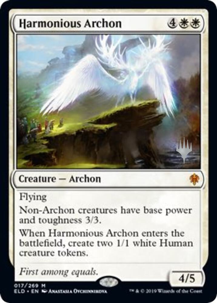 Harmonious Archon (17) [Throne of Eldraine Promos]