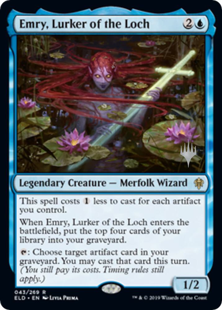 Emry, Lurker of the Loch (43) [Throne of Eldraine Promos]