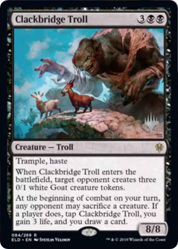 Clackbridge Troll (84) [Throne of Eldraine Promos]