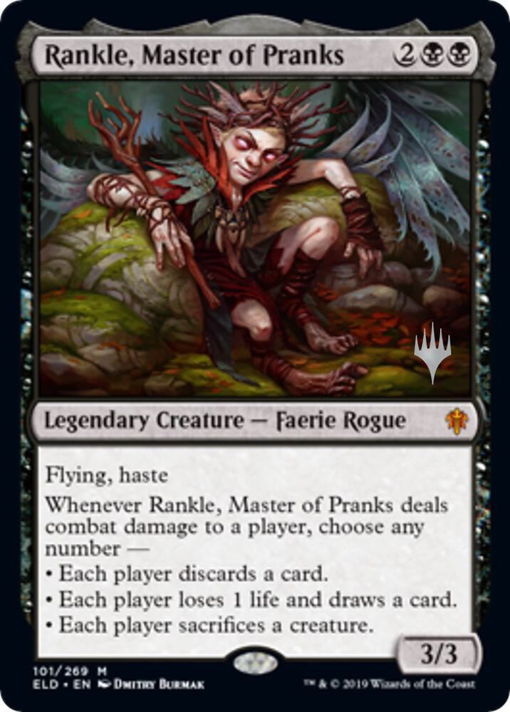 Rankle, Master of Pranks (101) [Throne of Eldraine Promos]