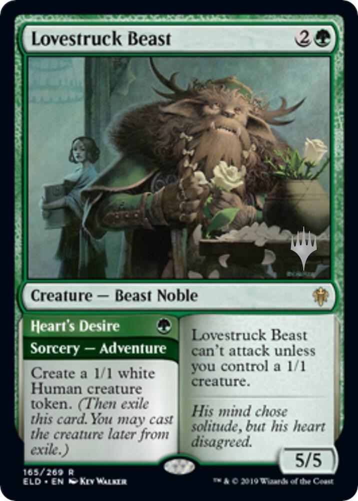 Lovestruck Beast (165) [Throne of Eldraine Promos]