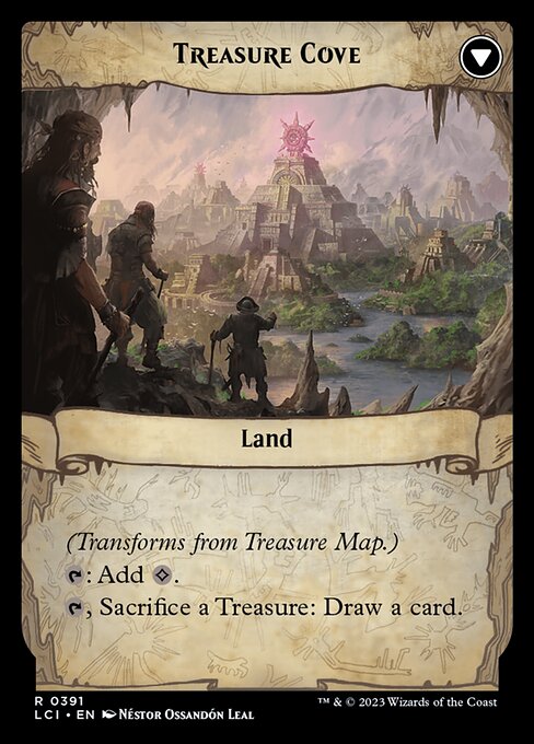 Treasure Map (Extended Art) (391) [The Lost Caverns of Ixalan] [Extended Art] Reverse