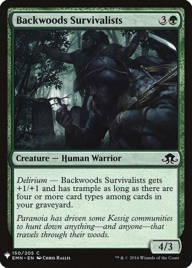 Backwoods Survivalists (150) [The List]