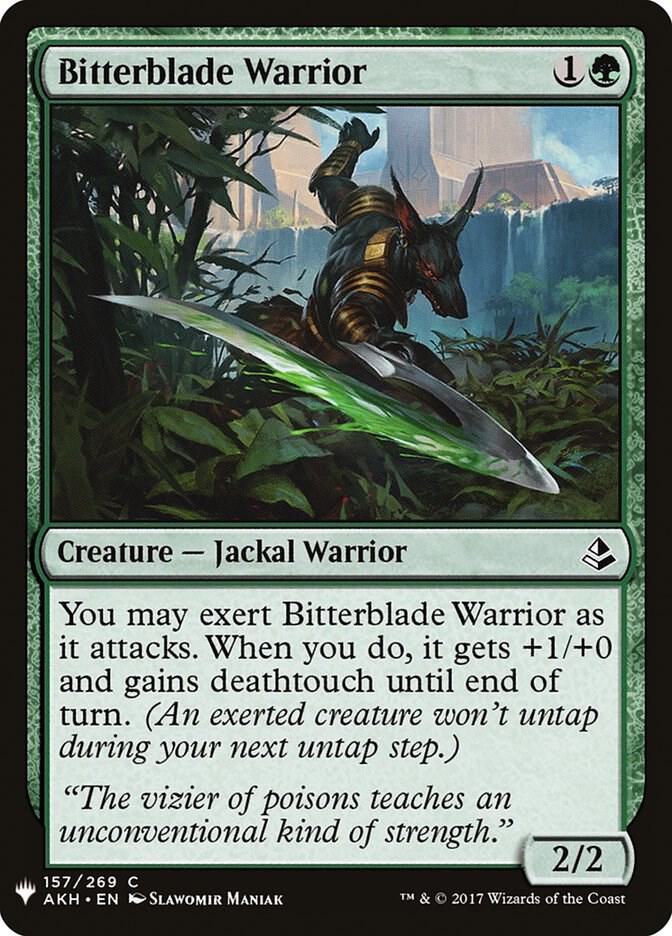 Bitterblade Warrior (157) [The List]