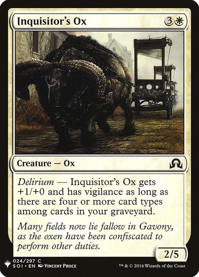 Inquisitor's Ox (24) [The List]