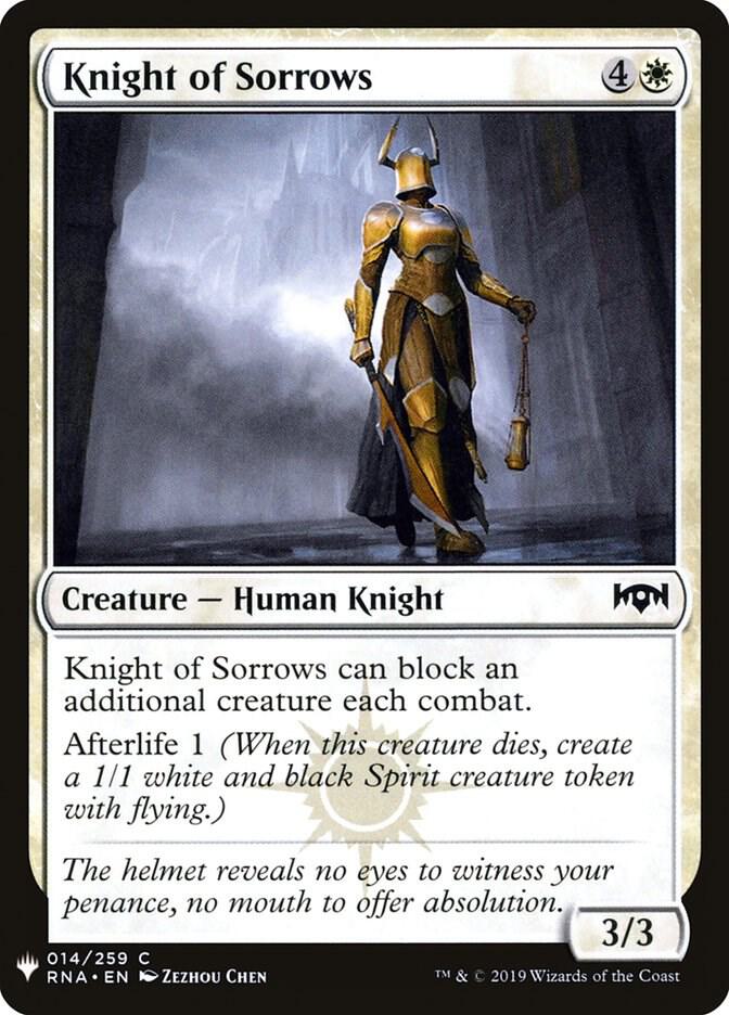 Knight of Sorrows (14) [The List]