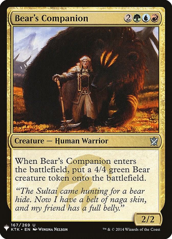 Bear's Companion (167) [The List]