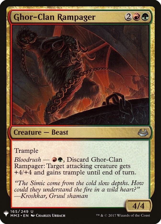 Ghor-Clan Rampager (165) [The List]
