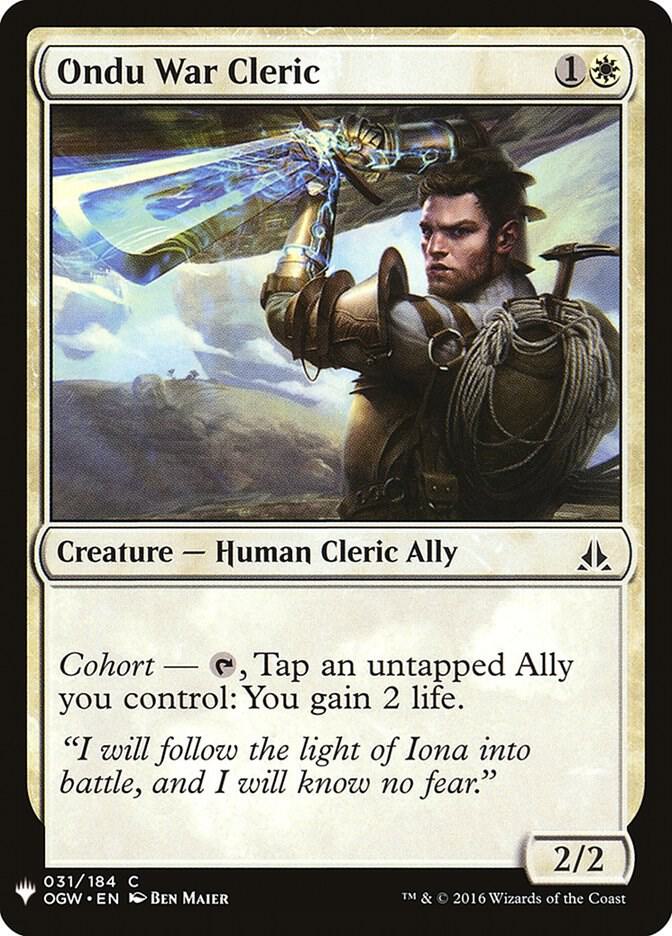 Ondu War Cleric (31) [The List]