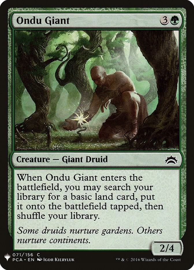 Ondu Giant (71) [The List]