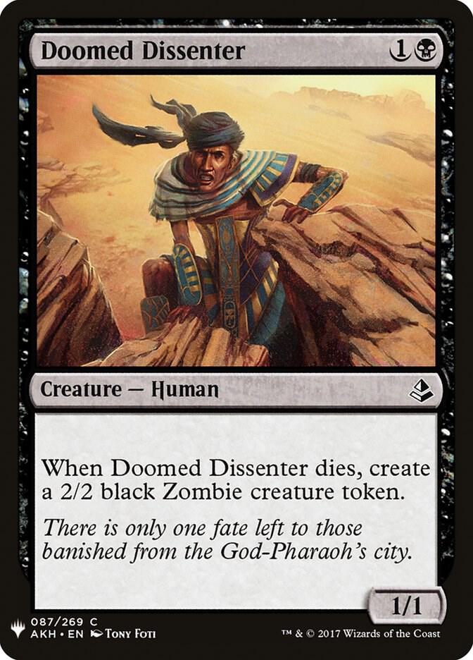 Doomed Dissenter (87) [The List]