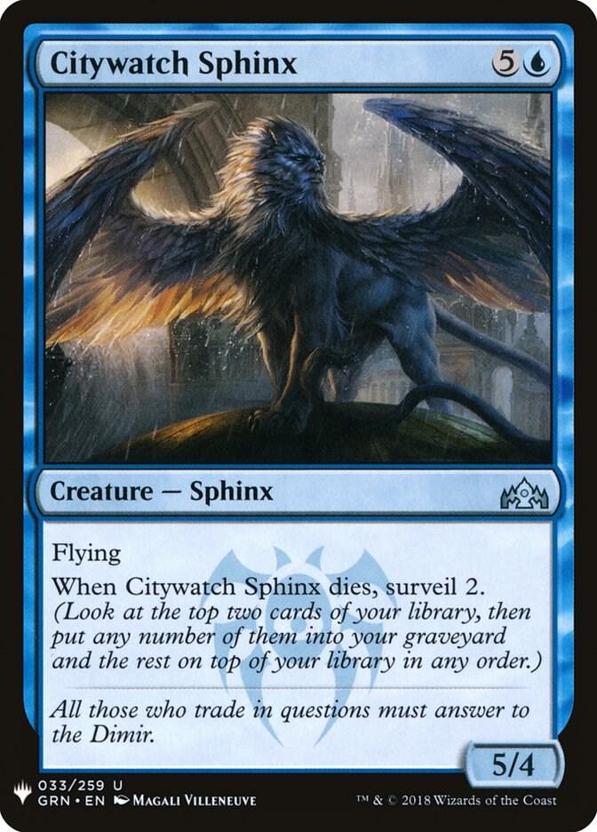 Citywatch Sphinx (33) [The List]