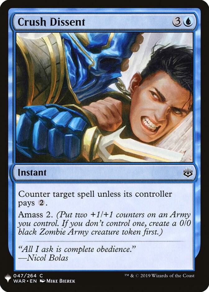 Crush Dissent (47) [The List]