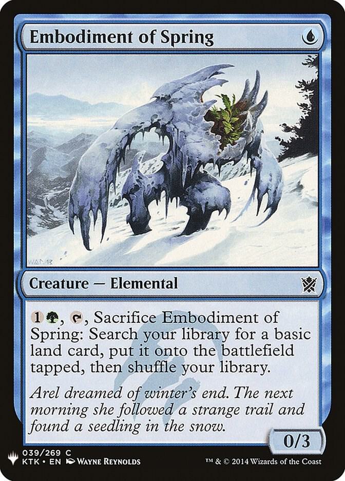 Embodiment of Spring (39) [The List]