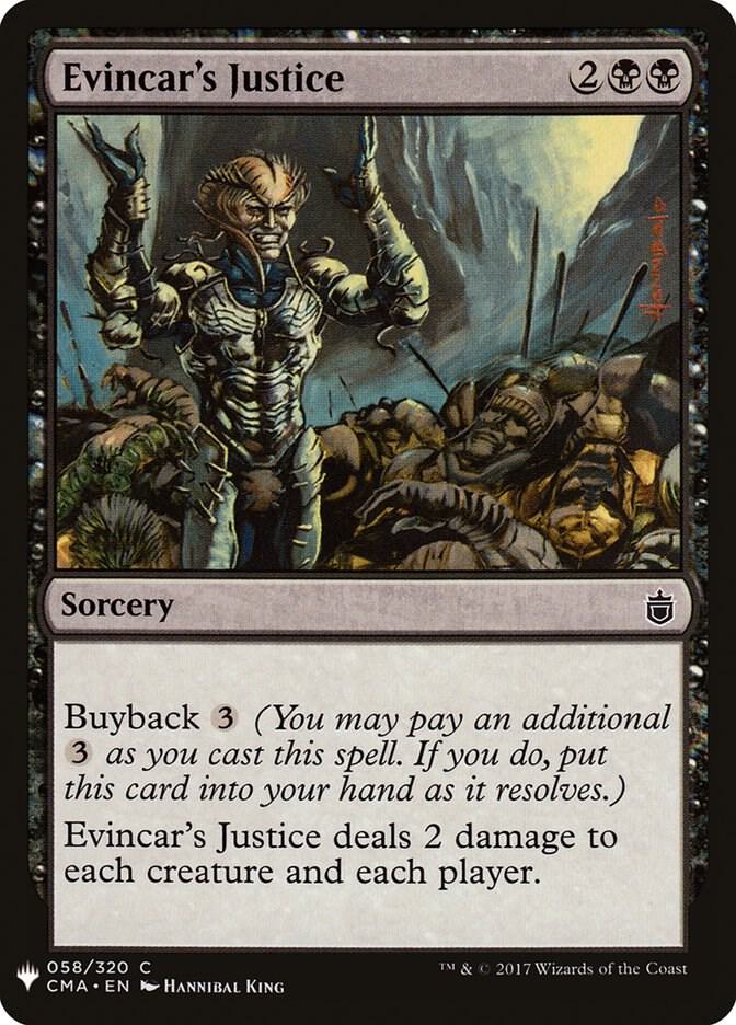 Evincar's Justice (58) [The List]