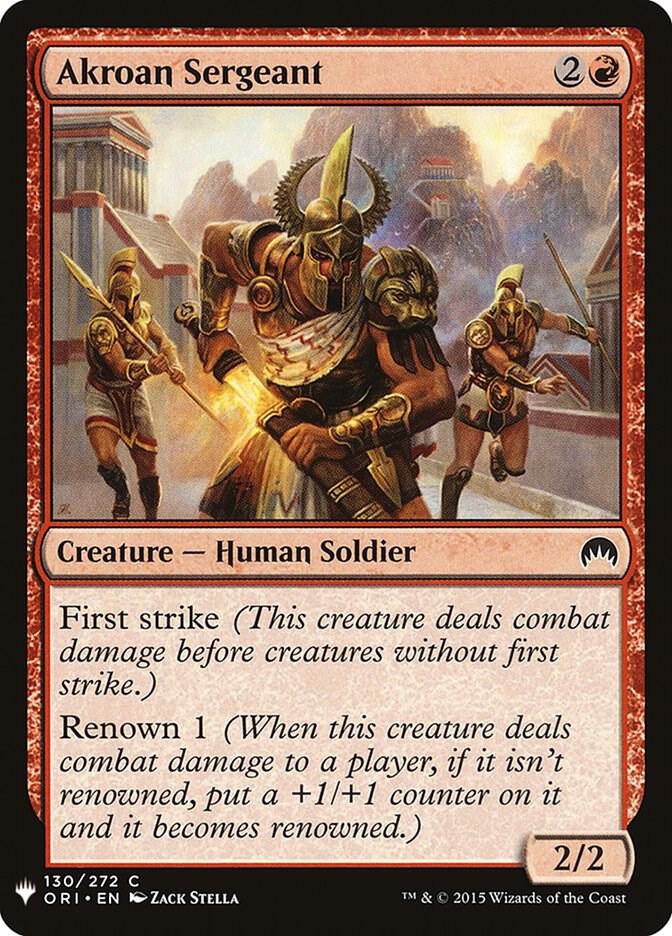 Akroan Sergeant (130) [The List]