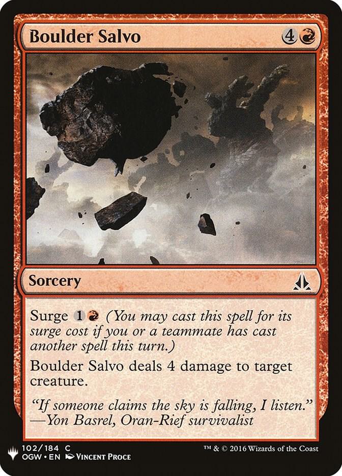 Boulder Salvo (102) [The List]