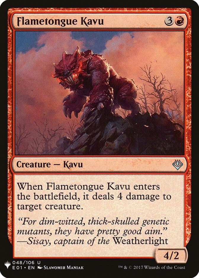 Flametongue Kavu (48) [The List]