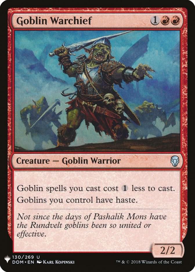 Goblin Warchief (130/269) [The List]