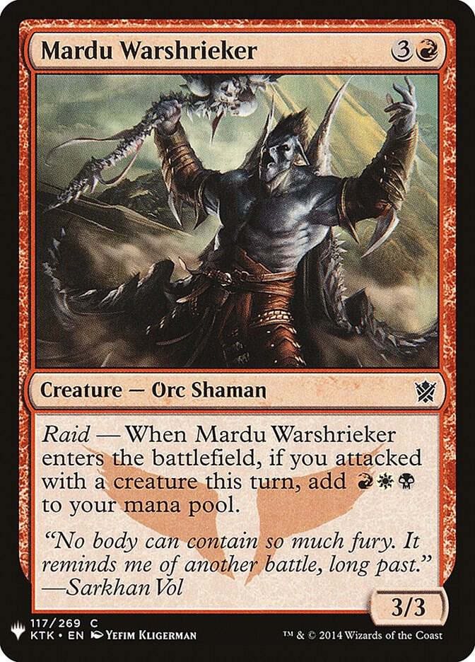 Mardu Warshrieker (117) [The List]