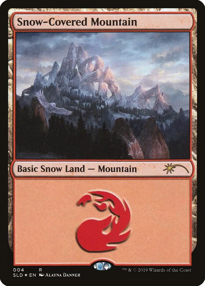Snow-Covered Mountain (4) [Secret Lair Drop]