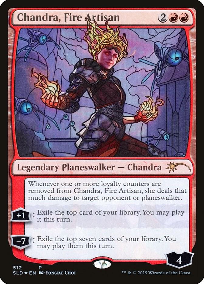 Chandra, Fire Artisan (Stained Glass) (512) [Secret Lair Drop]