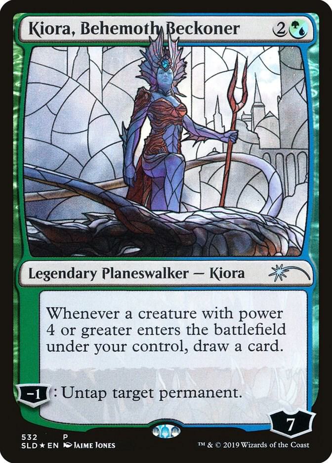 Kiora, Behemoth Beckoner (Stained Glass) (532) [Secret Lair Drop]