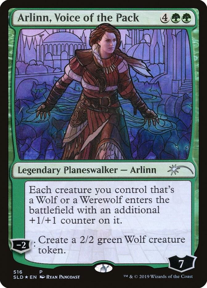 Arlinn, Voice of the Pack (Stained Glass) (516) [Secret Lair Drop]