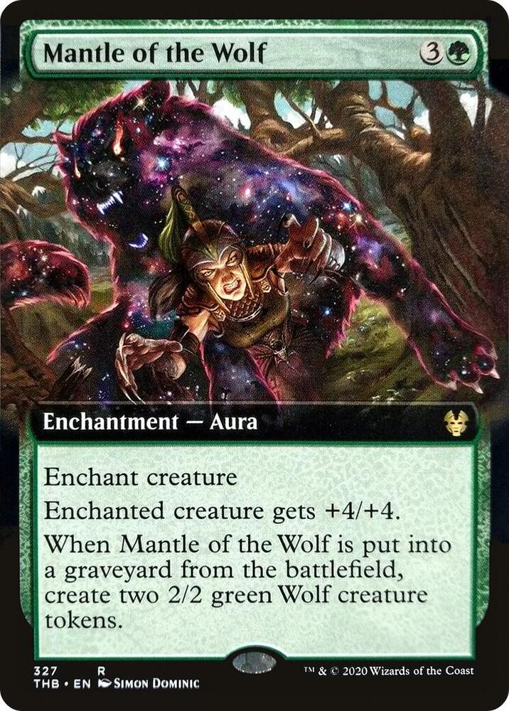 Mantle of the Wolf (Extended Art) (327) [Theros Beyond Death] [Extended Art]