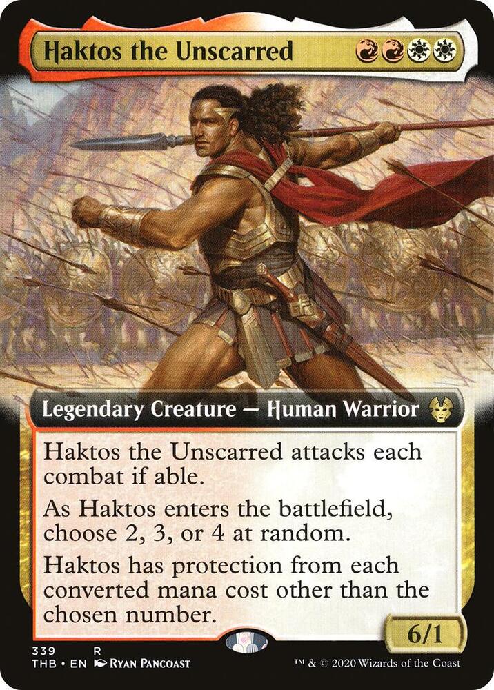 Haktos the Unscarred (Extended Art) (339) [Theros Beyond Death] [Extended Art]
