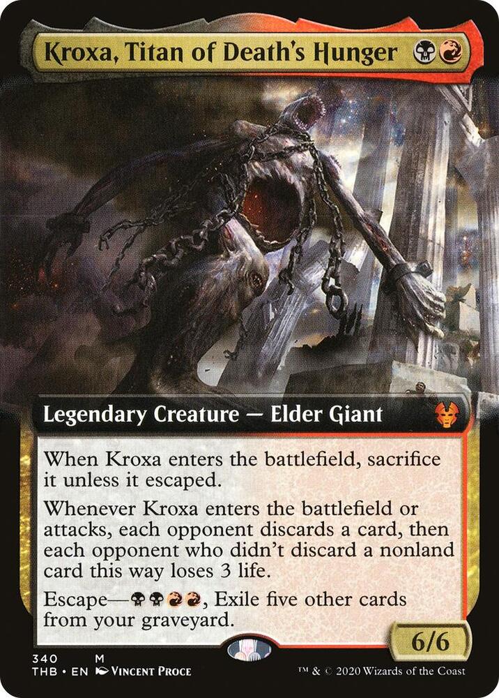 Kroxa, Titan of Death's Hunger (Extended Art) (340) [Theros Beyond Death] [Extended Art]