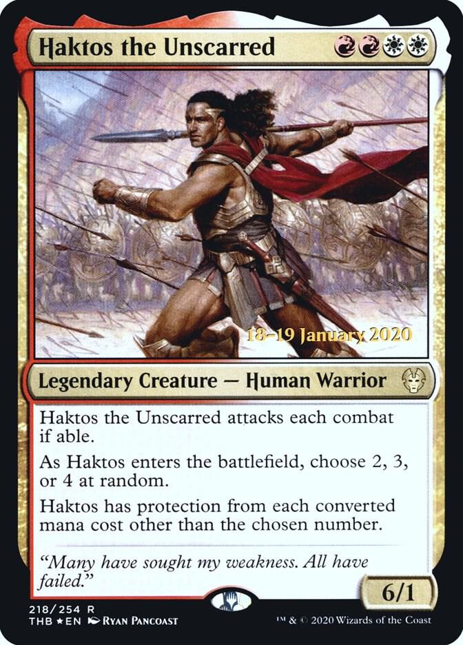 Haktos the Unscarred (218) [Prerelease Cards]