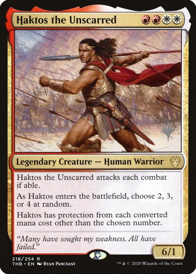 Haktos the Unscarred (218) [Theros Beyond Death Promos]
