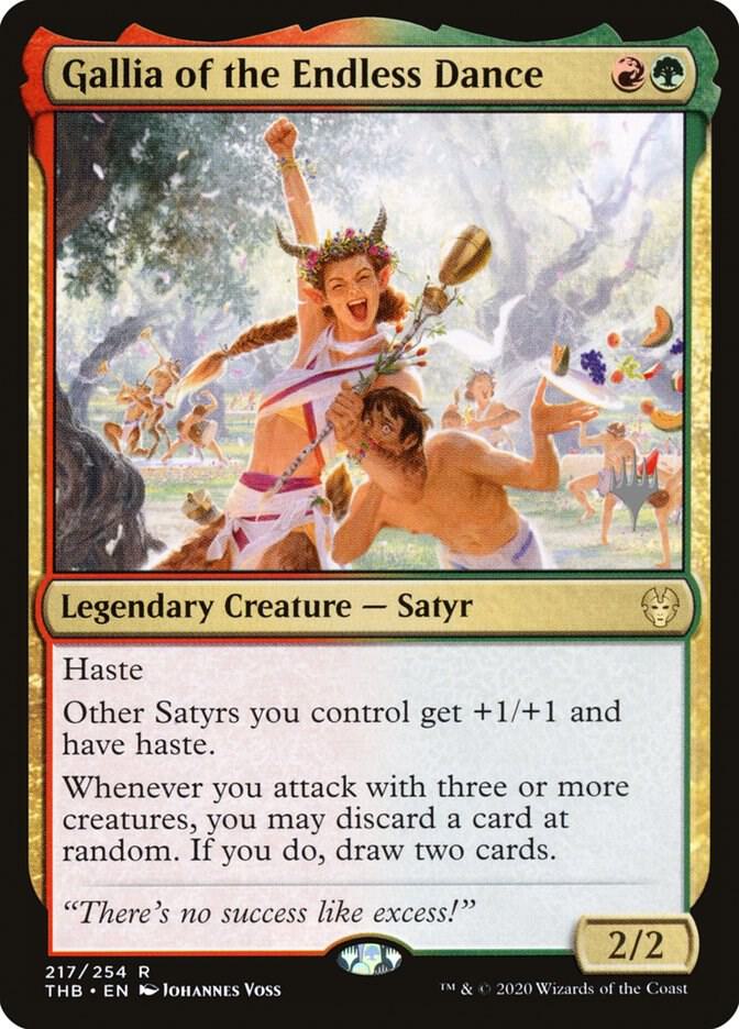 Gallia of the Endless Dance (217) [Theros Beyond Death Promos]