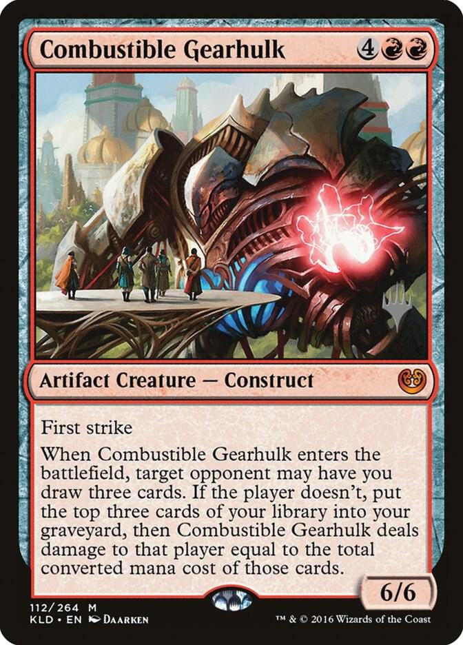 Combustible Gearhulk (112) [Theros Beyond Death Promos]