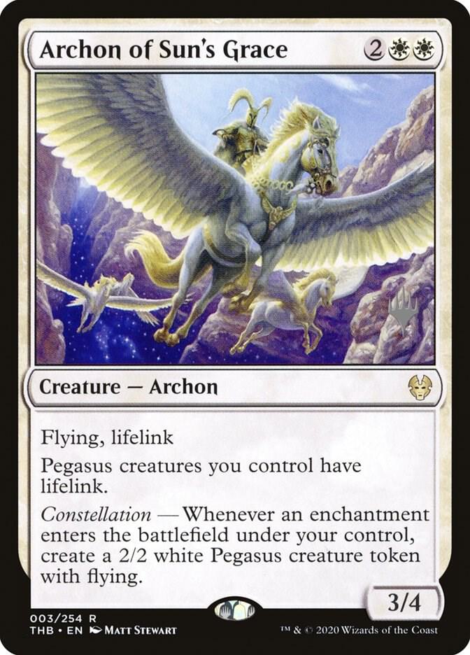 Archon of Sun's Grace (3) [Theros Beyond Death Promos]