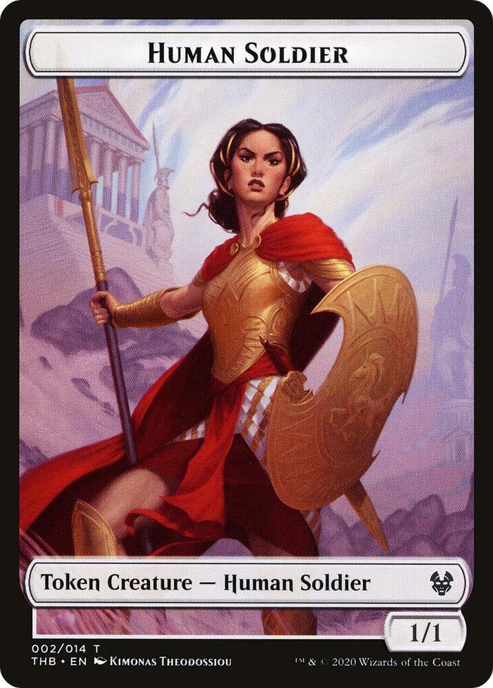 Human Soldier // Zombie Double-Sided Token (2 // 7) [Theros Beyond Death]