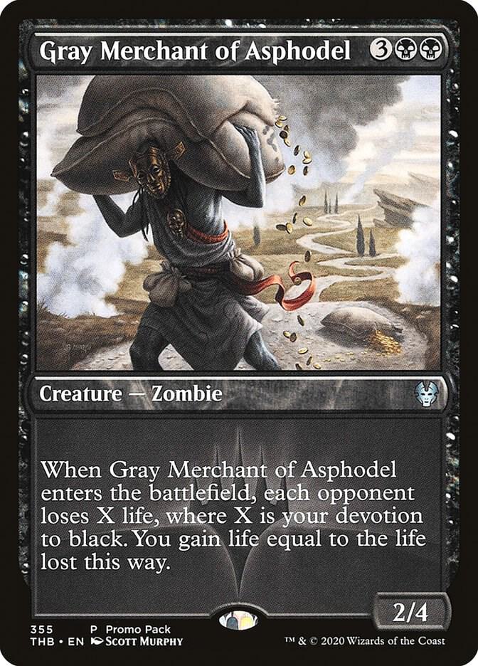 Gray Merchant of Asphodel (355) [Theros Beyond Death Promos]