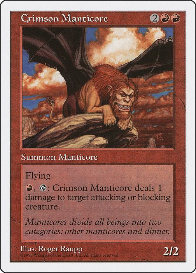 Crimson Manticore (217) [Fifth Edition]