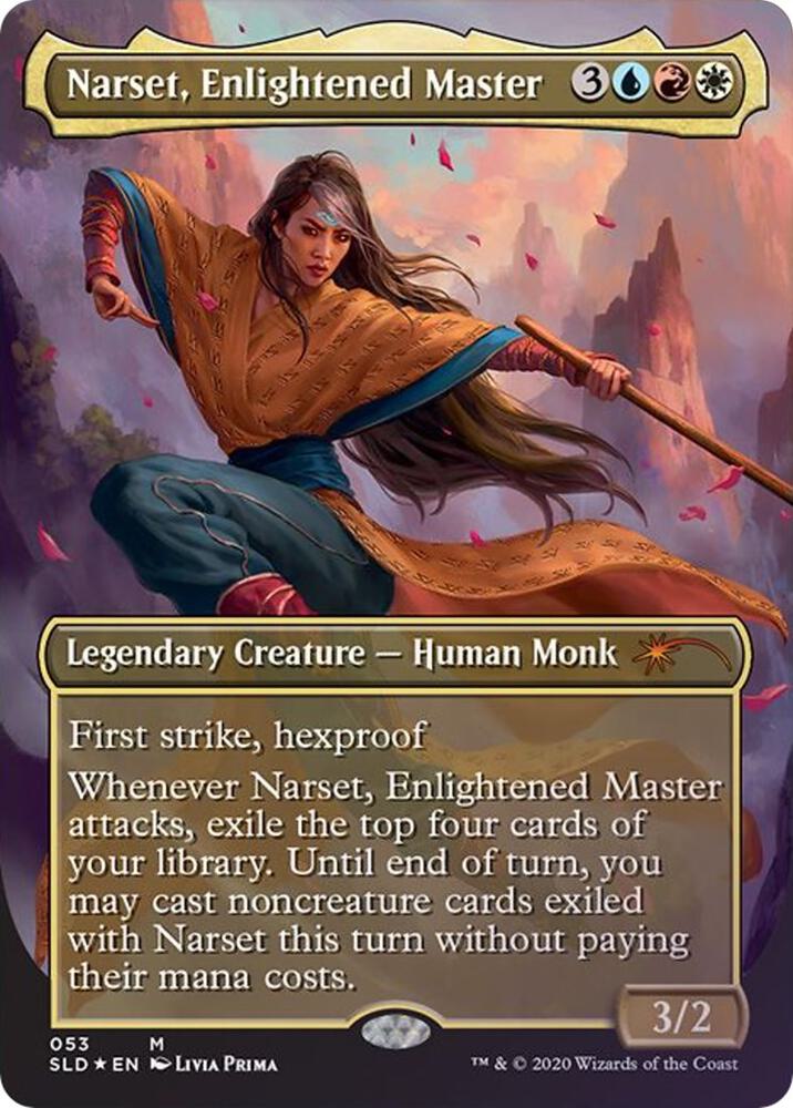 Narset, Enlightened Master (53) [Secret Lair Drop] [Borderless]