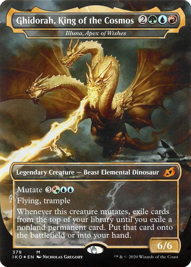 Ghidorah, King of the Cosmos - Illuna, Apex of Wishes (379) [Ikoria: Lair of Behemoths] [Borderless]